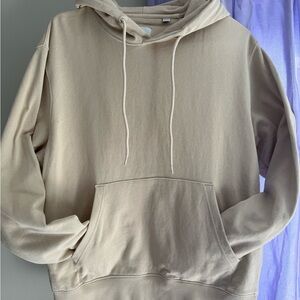 Men's Beige Hoodie Sweater